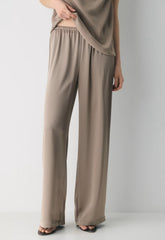 Archer Satin Pant - NOMAD TAUPE