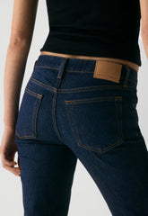 Denim Forum 002 Slim Lo-Rise Bootcut Jean - NO-STRESS DARK BLUE