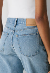 Denim Forum The Farrah Hi-Rise Wide Ankle Jean - 7 YRS BLEU TABOO