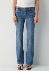 Denim Forum 002 Slim Lo-Rise Bootcut Jean - 5 YRS KISS N TELL BLEU