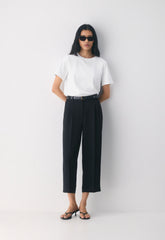 The Effortless Pant™ Cropped - Crepette™ - BLACK