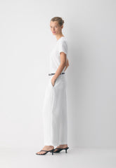The Effortless Pant™ Cropped - Crepette™ - WHITE