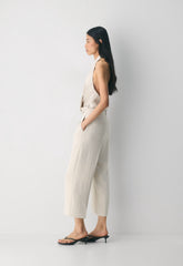 The Effortless Pant™ Cropped - Crepette™ - METROPOLIS BEIGE