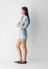 Denim Forum The '90s Ricci Denim Skirt - 15 YRS BRL THR BLEU