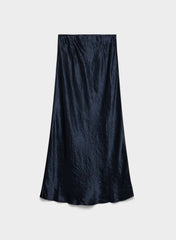 Slip Satin Maxi Skirt - ADMIRAL