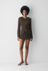Jewel Skort - Crepette™ - RICH MOCHA BROWN