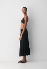 Damasque Skirt - BLACK