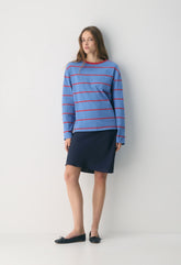 Smile Satin Skirt - ADMIRAL