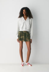 Mighty Cotton™ Ripple Skirt - LVD-IN BRGDE GREEN/TK