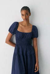 Allegoria Poplin Dress - HARBOUR NAVY