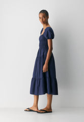 Allegoria Poplin Dress - HARBOUR NAVY