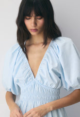 Mason Poplin Dress - VILLA BLUE