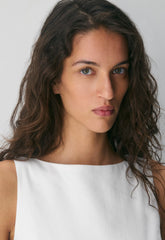 Bond Linen Dress - WHITE