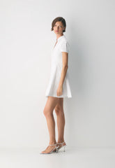 Intro Poplin Dress - BRIGHT WHITE