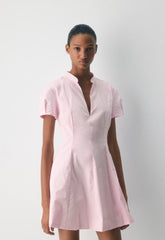 Intro Poplin Dress - VILLA PINK