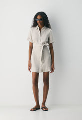 Eleta Linen Mini Dress - SRN CK MTPS TP/MNR TCT