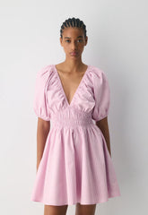 Mason Poplin Dress - MTCHLL STRP ST P PL/WT