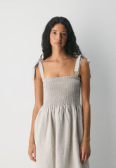 Golden Hour Linen Dress - UNDYED ECRU