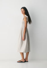 Golden Hour Linen Dress - UNDYED ECRU