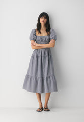 Allegoria Poplin Dress - SRPN CK LT BRH/HBR NVY