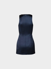 Charleston Satin Dress - ADMIRAL