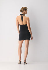 Original Contour Tantalize Halter Dress - BLACK