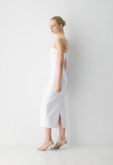 FigureKnit™ Eyecatcher Dress - BRIGHT WHITE