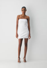 FigureKnit™ Eyecatcher Mini Dress - BRIGHT WHITE