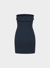 FigureKnit™ Eyecatcher Mini Dress - INDIGO INK
