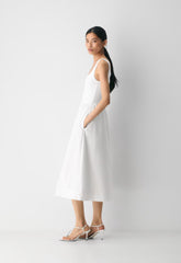 Revive Poplin Dress - BRIGHT WHITE