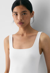 Revive Poplin Dress - BRIGHT WHITE