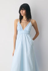 Encourage Poplin Cami Dress - VILLA BLUE