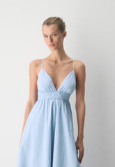 Encourage Poplin Cami Dress - MTCHLL STRP CF B/B WH