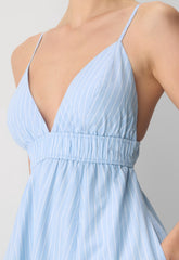 Encourage Poplin Cami Dress - MTCHLL STRP CF B/B WH