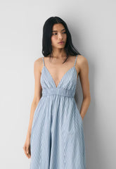 Encourage Poplin Cami Dress - MTCHLL STRP DW BL/H NV