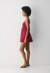 Encourage Poplin Mini Cami Dress - JUICY ROSE