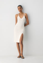 Evie Midi Dress - LIGHT BIRCH