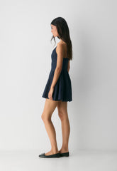 Technique Linen Mini Dress - ADMIRAL