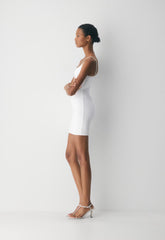 Original Contour Swoop Cami Dress - BRGHT WHT/ MTRPLS TP