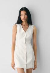 Aria Dress - PowerLinen™ - LIGHT BIRCH