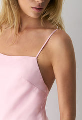 Confession Satin Dress - MILKSHAKE PINK