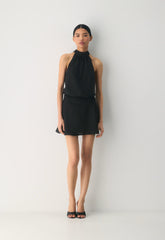 Posse Satin Dress - BLACK