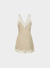 Suite Satin Dress - FLUENT TP/ LT BIRCH