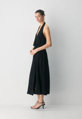 Skyward Halter Dress - BLACK