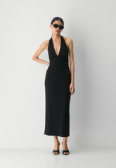 Smooth Matter™ Jazzroom Halter Dress - BLACK