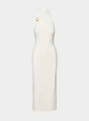 Smooth Matter™ Shadowplay Halter Dress - LIGHT BIRCH/GOLD