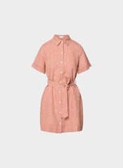 Eleta Linen Mini Dress - SRN CK MTPS TP/MNR TCT