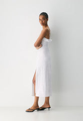 Glade Linen Dress - WHITE/ ADMIRAL