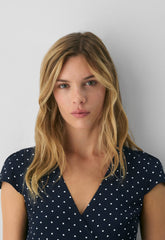 Godard Dress - ADMIRAL/WHITE