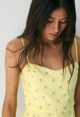 Barrafina Linen Dress - LEMONADE/BLUE
